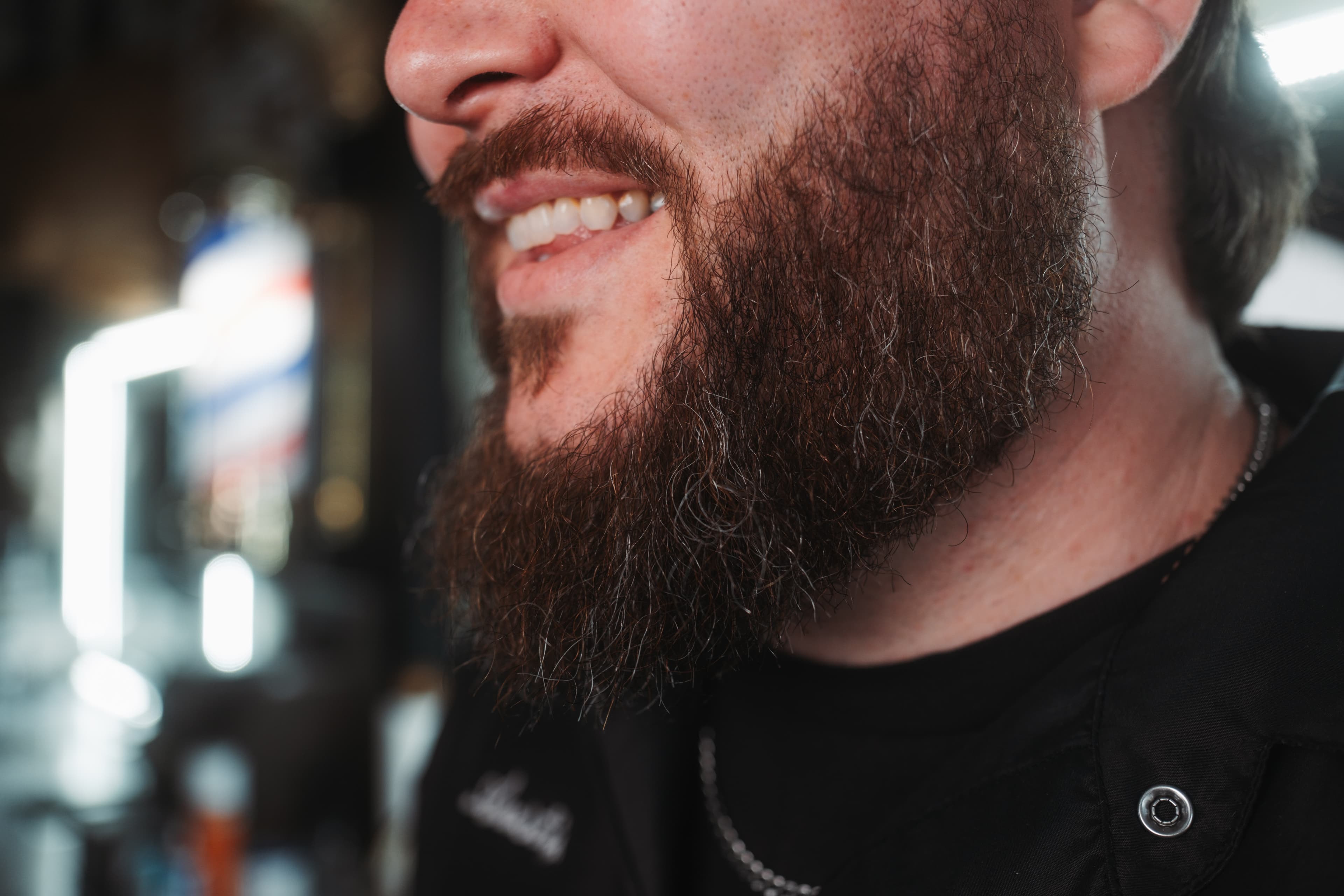 A well-groomed beard